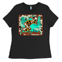 Black Sagittarius turquoise cowhide Ladies Tee - RanaPortraitStore