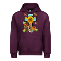Mauve Wine western thankful cross pumpkin Urban Hoodie - BarkalooDesign