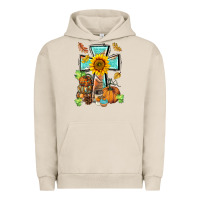 Pigment French Oak western thankful cross pumpkin Urban Hoodie - BarkalooDesign