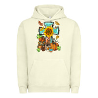 Pigment Pistachio western thankful cross pumpkin Urban Hoodie - BarkalooDesign