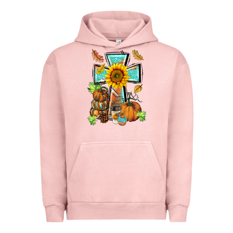 Western Thankful Cross Pumpkin Urban Hoodie by BarkalooDesign | Teevron