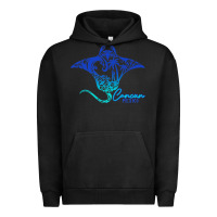 Pigment Black Cancun Sea Stingray Mexico Matching Family Vacatio Urban Hoodie - tuanDangUi