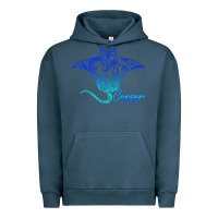 Pigment Midnight Navy Cancun Sea Stingray Mexico Matching Family Vacatio Urban Hoodie - tuanDangUi