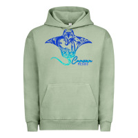 Pigment Oil Green Cancun Sea Stingray Mexico Matching Family Vacatio Urban Hoodie - tuanDangUi