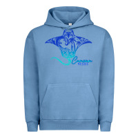 Pigment Pebble Blue Cancun Sea Stingray Mexico Matching Family Vacatio Urban Hoodie - tuanDangUi