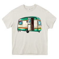 Cream caravan Heavy Core Tee - MaliasSmallBusiness