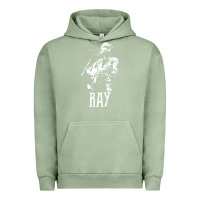 Pigment Oil Green ray lamontagne   white stencil 1 Urban Hoodie - tuanDangUi