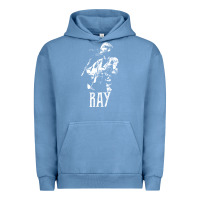 Pigment Pebble Blue ray lamontagne   white stencil 1 Urban Hoodie - tuanDangUi