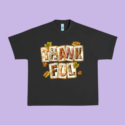 Thankful With Plate Urban Heavy Tee Designed By Texasbilliewilder