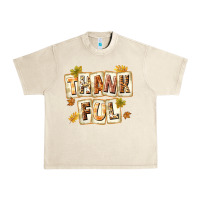 Sandshell Thankful with Plate Urban Heavy Tee - texasbilliewilder