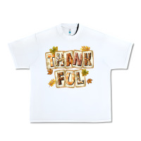 White Thankful with Plate Urban Heavy Tee - texasbilliewilder