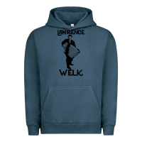 Pigment Midnight Navy lawrence welk   name   the black stencil Urban Hoodie - tuanDangUi