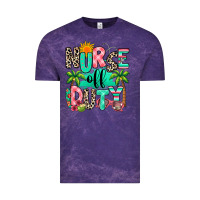 Cloud Purple nurse off duty summer break Vintage Tee - RanaPortraitStore
