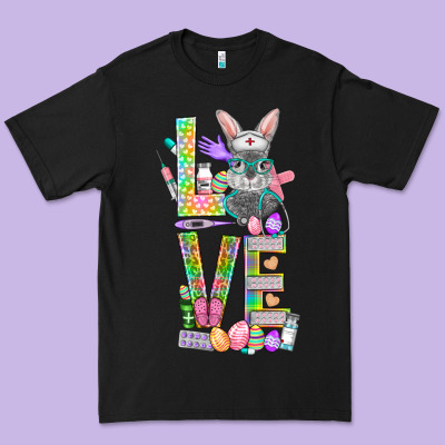 Love Easter Nurse Premium Tee Designed By Bundleandbundleshop