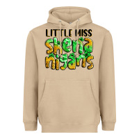 Mushroom little miss shenanigans St. Patrick's Heavyweight Hoodie - LillyAllenDesigns