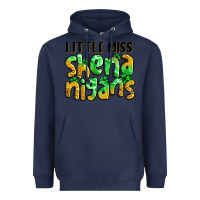 Navy little miss shenanigans St. Patrick's Heavyweight Hoodie - LillyAllenDesigns