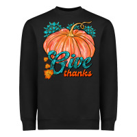 Black Give Thanks Heavyweight Sweatshirt - FaDigitalArtStudio