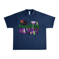 Navy Halloween Party Urban Heavy Tee - texasbilliewilder