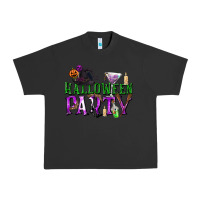 Pigment Black Halloween Party Urban Heavy Tee - texasbilliewilder