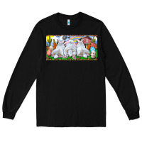 Black Easter Bunnies Long Sleeve Tee - RanaPortraitStore