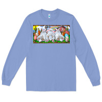 Colony Blue Easter Bunnies Long Sleeve Tee - RanaPortraitStore