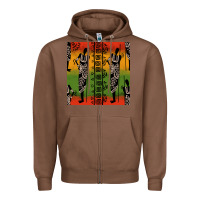 Chestnut african silhouette seamless pattern Zipper Hoodie - BundleAndBundleShop