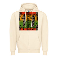 Sandshell african silhouette seamless pattern Zipper Hoodie - BundleAndBundleShop