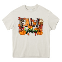 Cream fall vibes Heavy Core Tee - MaliasSmallBusiness