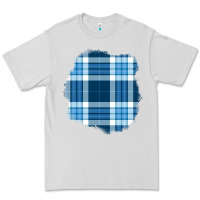 Dove Grey Winter Tartan Patch Premium Tee - BundleAndBundleShop