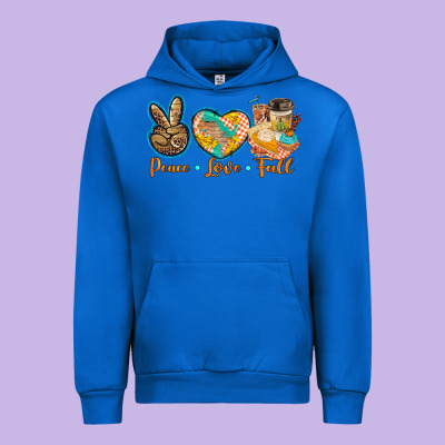 Peace Love Fall Urban Hoodie Designed By Barkaloodesign