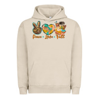 Pigment French Oak peace love fall Urban Hoodie - BarkalooDesign