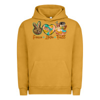 Pigment Peanut Butter peace love fall Urban Hoodie - BarkalooDesign