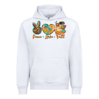 White peace love fall Urban Hoodie - BarkalooDesign