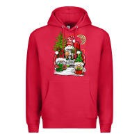 Cardinal christmas gnome truck Premium Hoodie - BundleAndBundleShop
