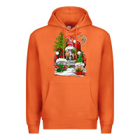 Carrot christmas gnome truck Premium Hoodie - BundleAndBundleShop