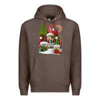 Coffee christmas gnome truck Premium Hoodie - BundleAndBundleShop