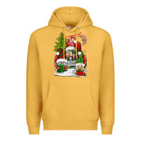 Mustard christmas gnome truck Premium Hoodie - BundleAndBundleShop
