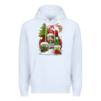 White christmas gnome truck Premium Hoodie - BundleAndBundleShop