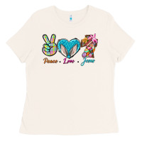 Bone Peace Love Easter Jesus Ladies Tee - BundleAndBundleShop