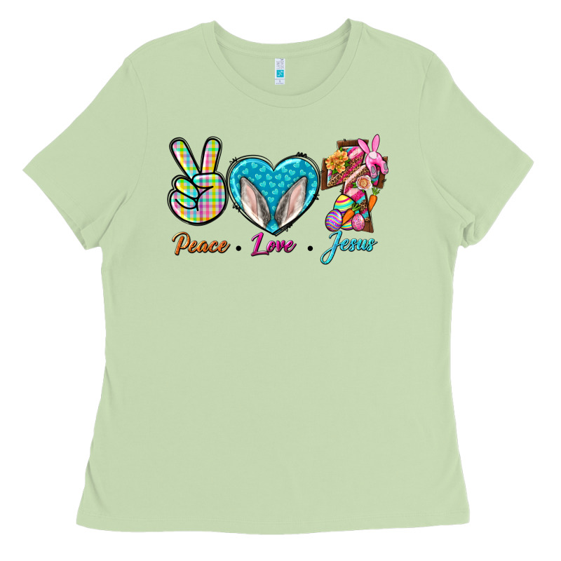 Peace Love Easter Jesus Ladies Tee by BundleAndBundleShop | Teevron