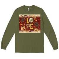Army Green wizard love Long Sleeve Tee - TumblerDesignByShophia