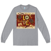 Heather Grey wizard love Long Sleeve Tee - TumblerDesignByShophia