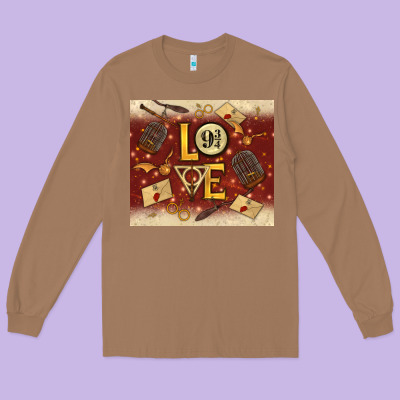 Wizard Love Long Sleeve Tee Designed By Tumblerdesignbyshophia