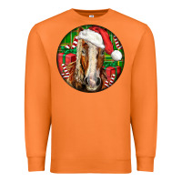 Carrot Belgian Horse  Christmas Premium Sweatshirt - LillyAllenDesigns