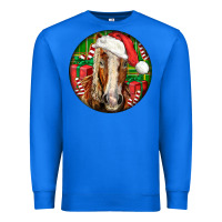 True Royal Belgian Horse  Christmas Premium Sweatshirt - LillyAllenDesigns