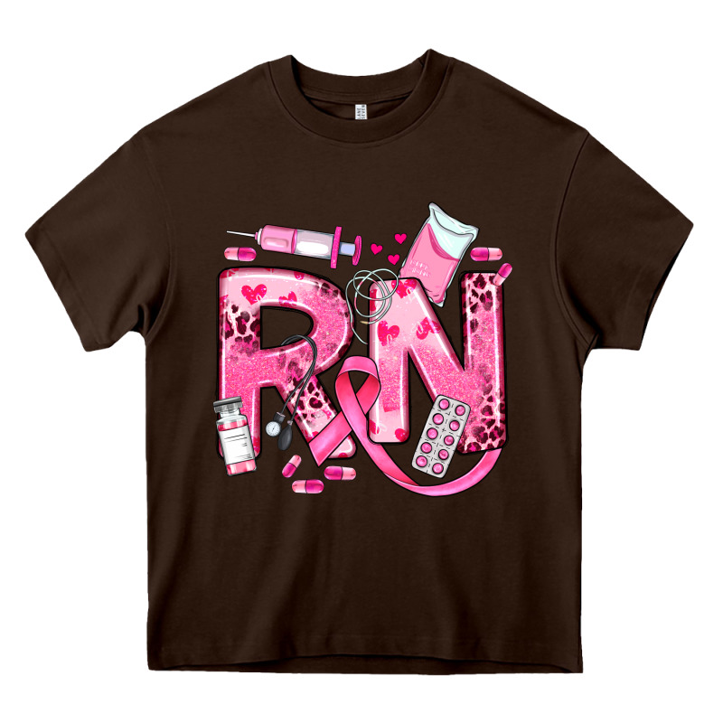 Breast Cancer Rn Registered Nurse Heavy Core Tee by JahusDesignShop | Teevron