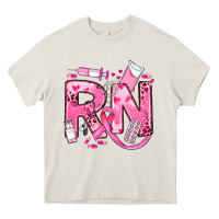 Cream breast cancer rn registered nurse Heavy Core Tee - JahusDesignShop