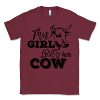 Burgundy This Girl Loves Her Cow Classic Tee - Bettercallsaul