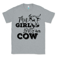 Heather Grey This Girl Loves Her Cow Classic Tee - Bettercallsaul