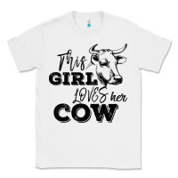 White This Girl Loves Her Cow Classic Tee - Bettercallsaul